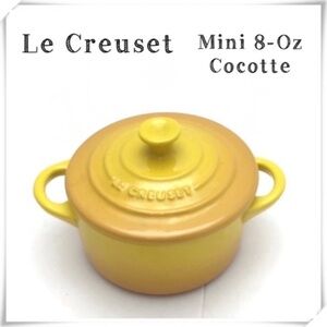Le Creuset 8oz Round Mini Cocotte Soleil in Yellow